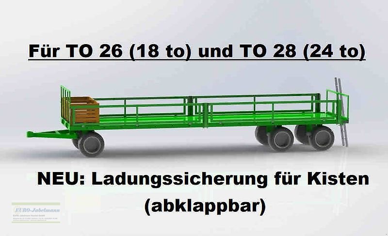 Ballentransportwagen a típus PRONAR 3-achs Anhänger, Ballenwagen, Strohwagen, TO 26; 18,0 to, NEU, Neumaschine ekkor: Itterbeck (Kép 21)