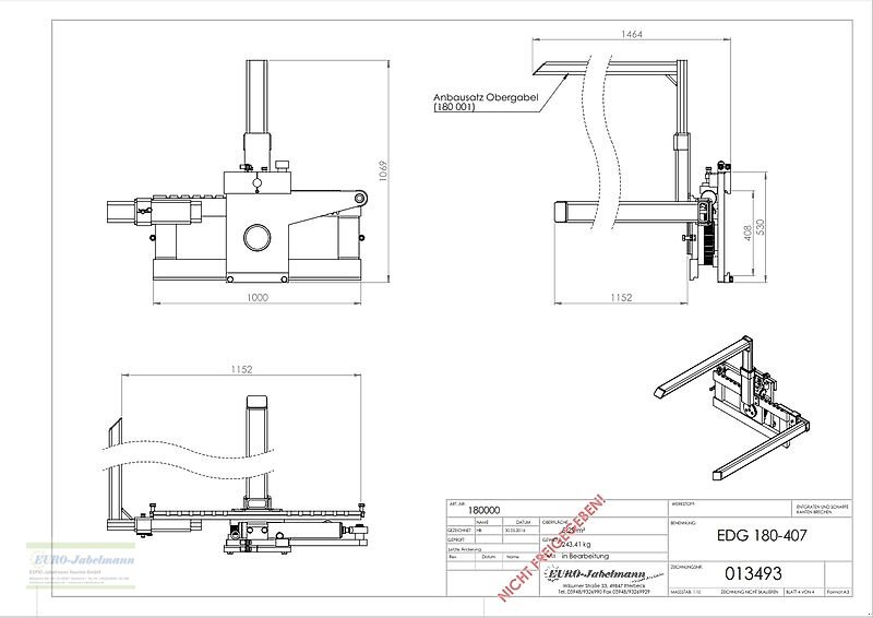 Frontstapler a típus EURO-Jabelmann Kistendrehgerät FEM II, für Stapler, NEU, eigene Herstellung, Neumaschine ekkor: Itterbeck (Kép 22)