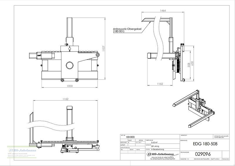 Frontstapler a típus EURO-Jabelmann Kistendrehgerät FEM III für Stapler, NEU, eigene Herstellung, Neumaschine ekkor: Itterbeck (Kép 22)