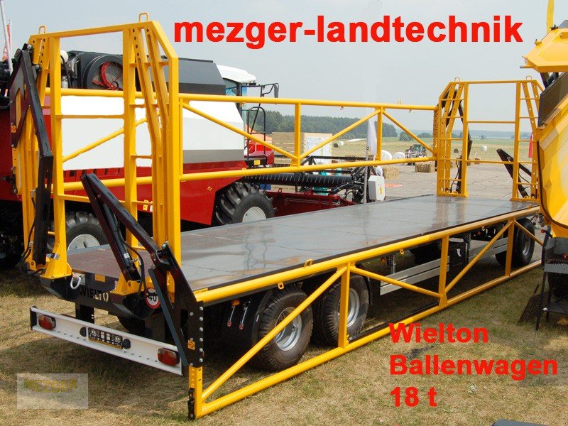 Ballensammelwagen a típus WIELTON Ballenwagen mit hydraulischer Seitenwand - Ballenanhänger, Neumaschine ekkor: Ditzingen (Kép 1)