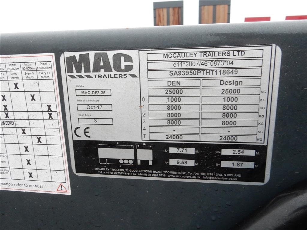 PKW-Anhänger a típus Oleo Mac 3 akslet maskintrailer Kærre til lastbil, Gebrauchtmaschine ekkor: Ringe (Kép 3)