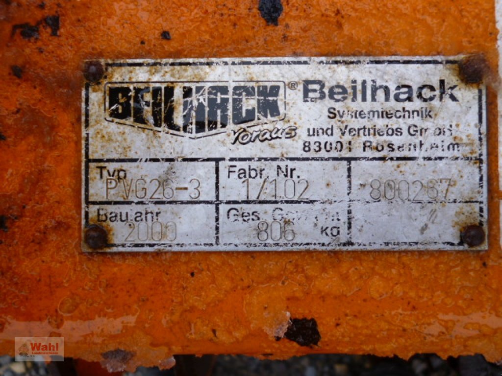 Schneepflug a típus Beilhack PVG26-3, Gebrauchtmaschine ekkor: Alfdorf-Rienharz (Kép 4)