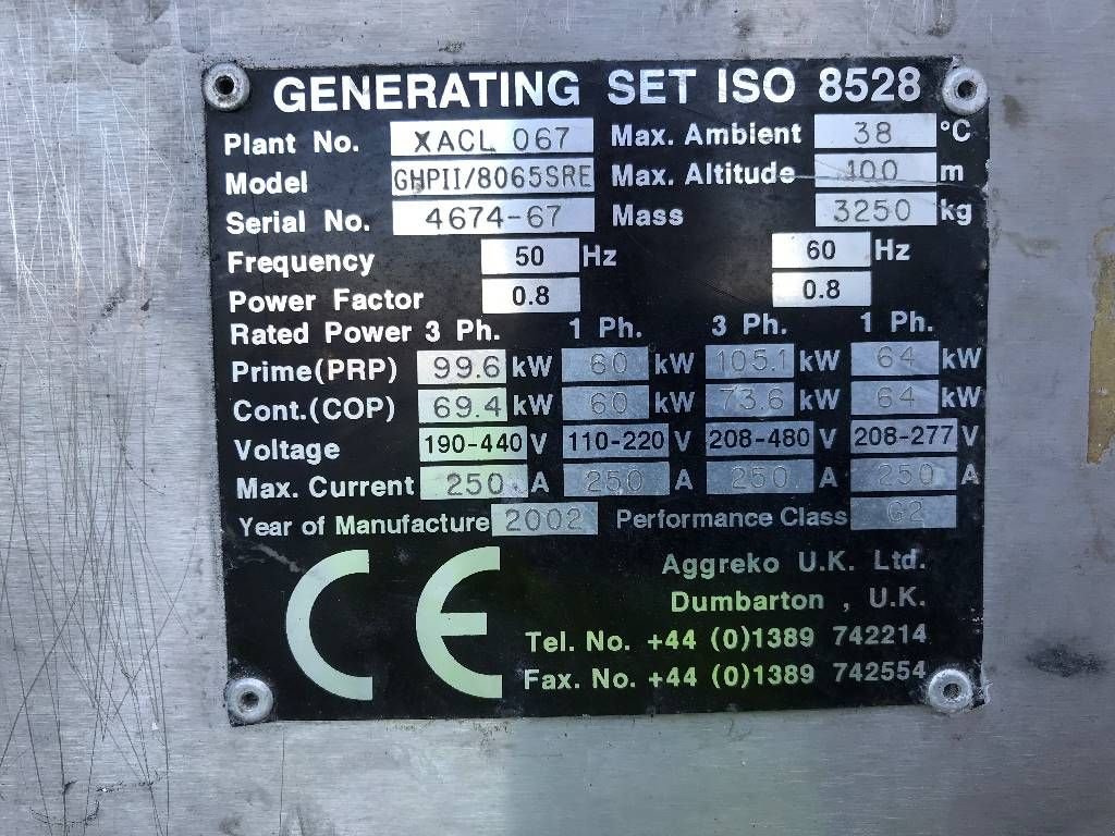 Notstromaggregat a típus Iveco 8065 SRE - 125 kVA Generator - DPX-11283, Gebrauchtmaschine ekkor: Oudenbosch (Kép 4)