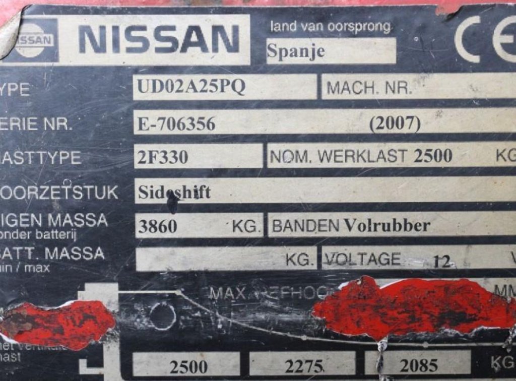 Gabelstapler a típus Nissan UDO2A25PQ,  ekkor: Київ (Kép 2)