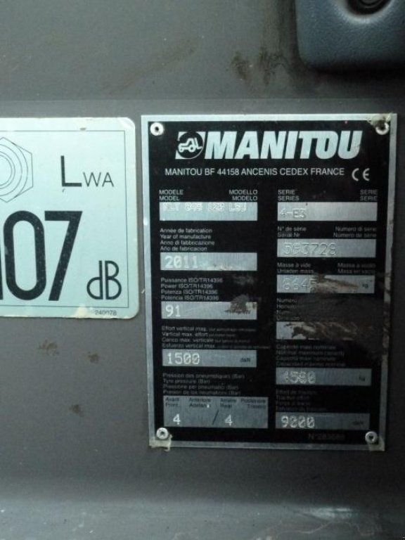 Frontlader a típus Manitou MLT 845-120 LSU, Neumaschine ekkor: Путрівка (Kép 2)