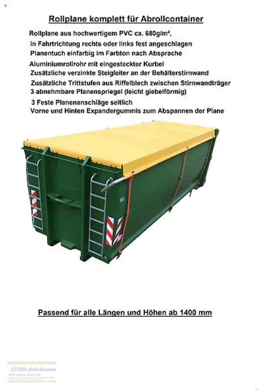 Abrollcontainer a típus EURO-Jabelmann Container STE 4500/1700, 18 m³, Abrollcontainer, Hakenliftcontainer, L/H 4500/1700 mm, NEU, Neumaschine ekkor: Itterbeck (Kép 21)