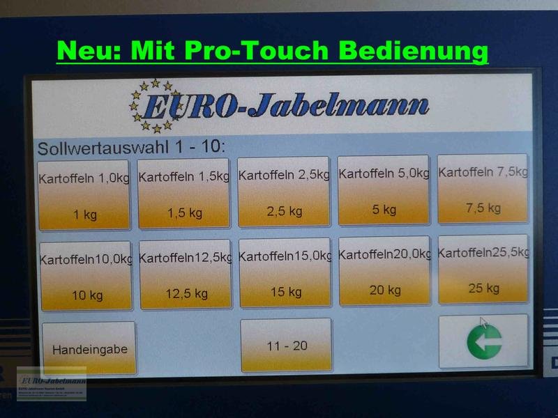 Lagertechnik a típus EURO-Jabelmann Absackwaage EURO-Waage TW 600 E, Pro Touch, NEU, Neumaschine ekkor: Itterbeck (Kép 17)